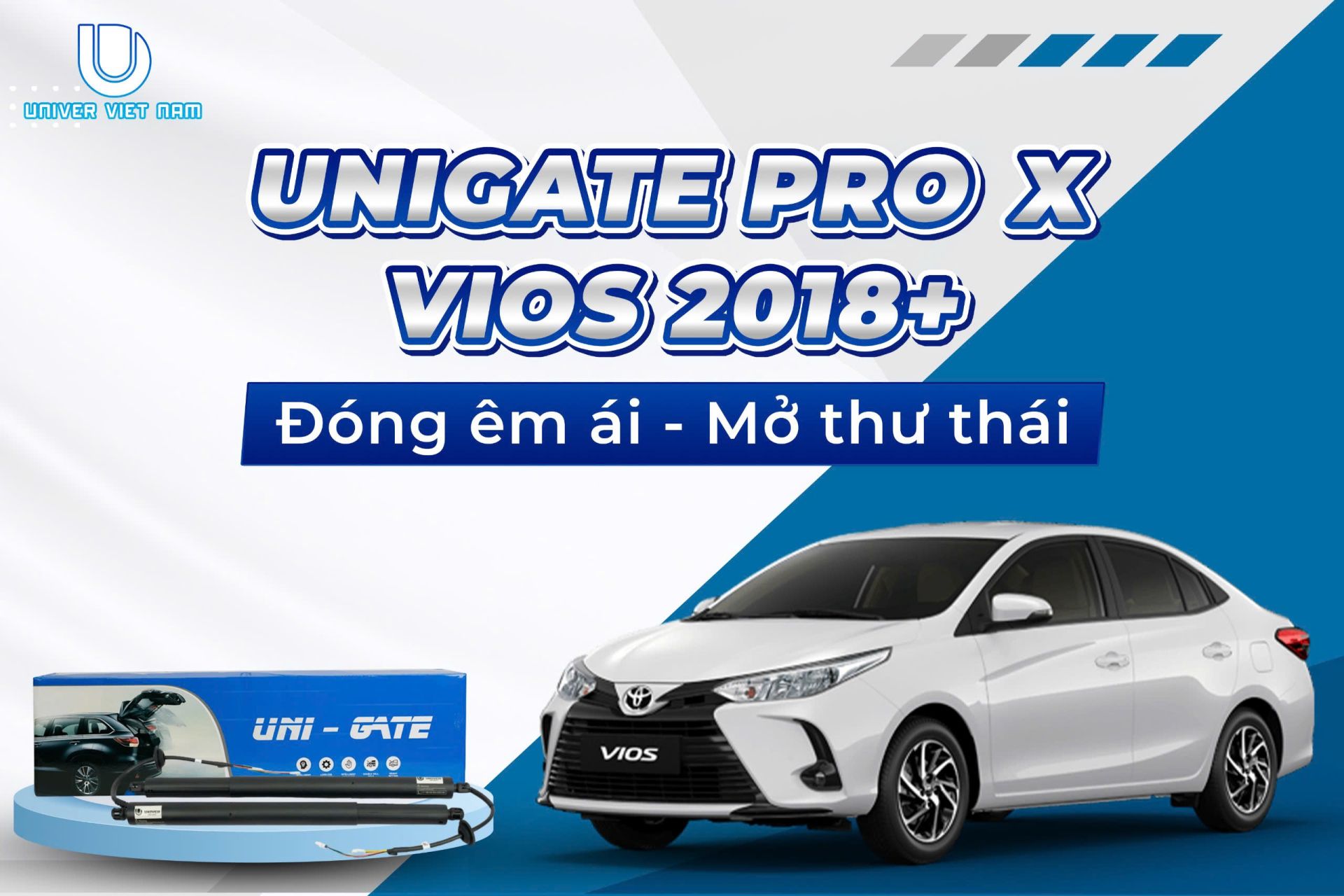 Cốp điện tự động cho xe Vios phiên bản mới nhất tặng ngay đá cốp đa điểm